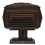 Tramp art pedestal box