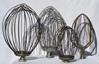 four industrial wire whips