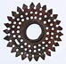 Decorative metal flange