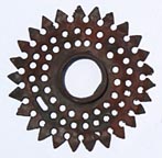 Decorative metal flange