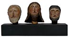 3 carved heads