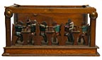 Peach pit carving bar scene