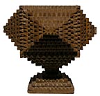 Tramp art planter