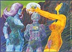 Alien outer space art