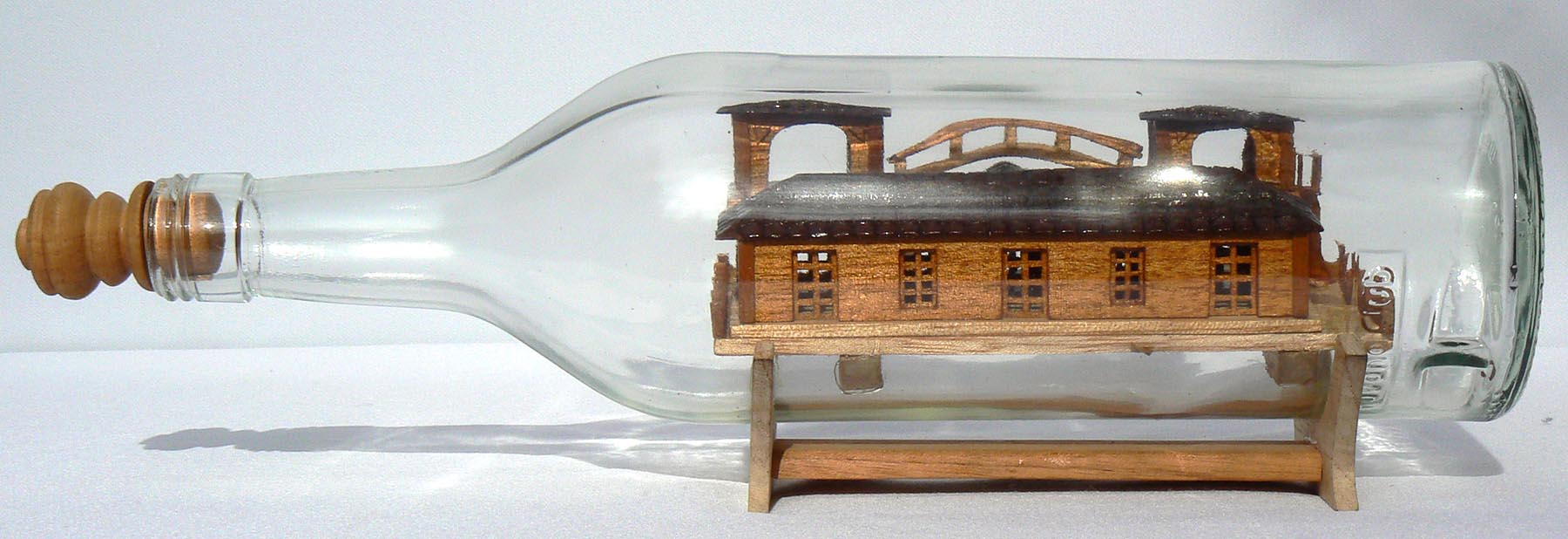 Very Detailed House in Bottle Whimsy