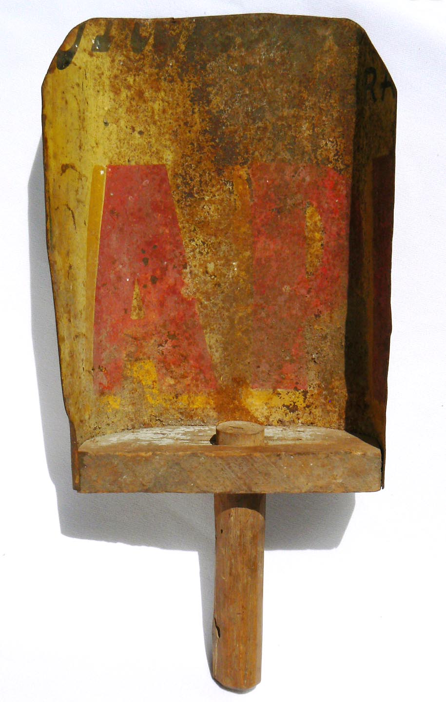 Home made grain scoop