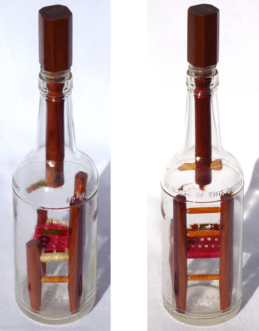 Chair in a bottle whimsy