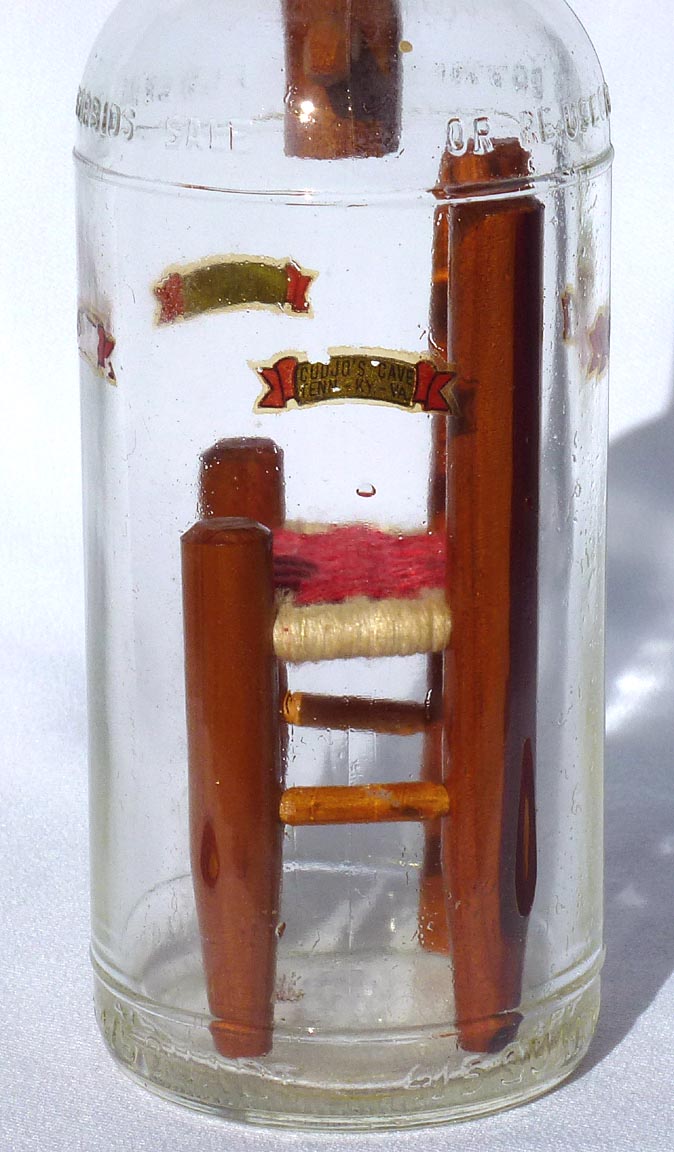 Chair in a bottle whimsy