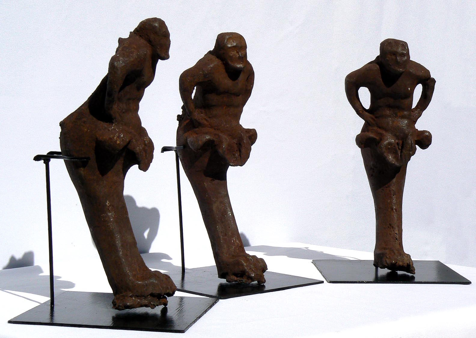 Three 19th c. Cast Iron Figures