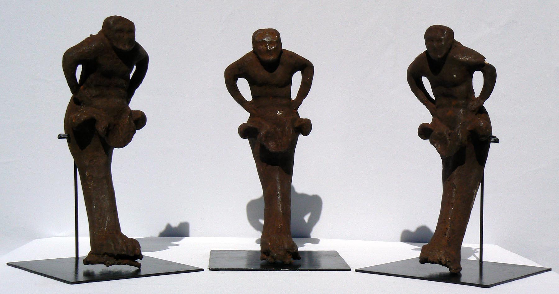 Three 19th c. Cast Iron Figures