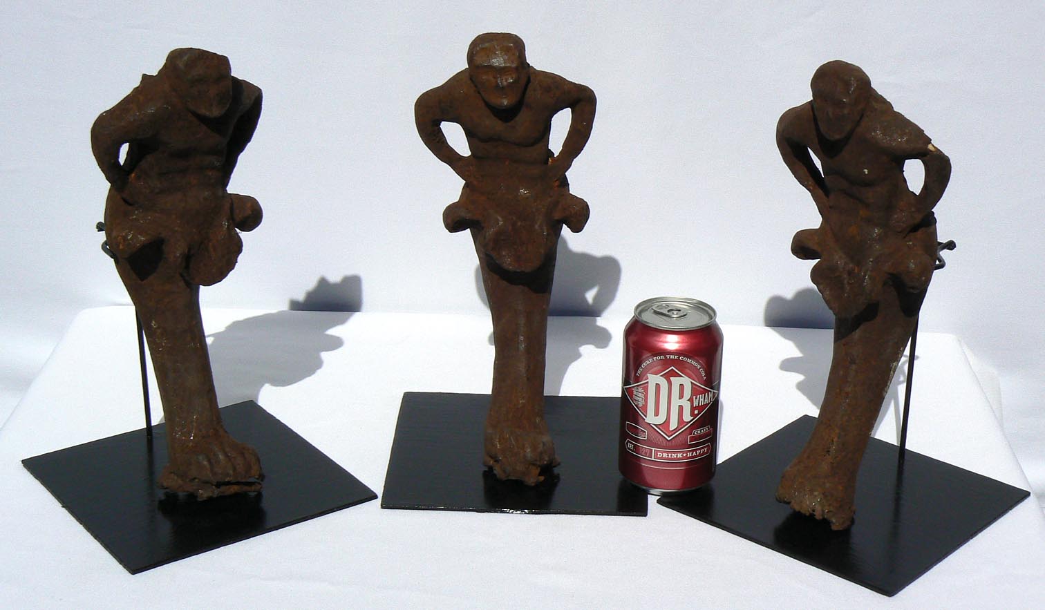 Three 19th c. Cast Iron Figures