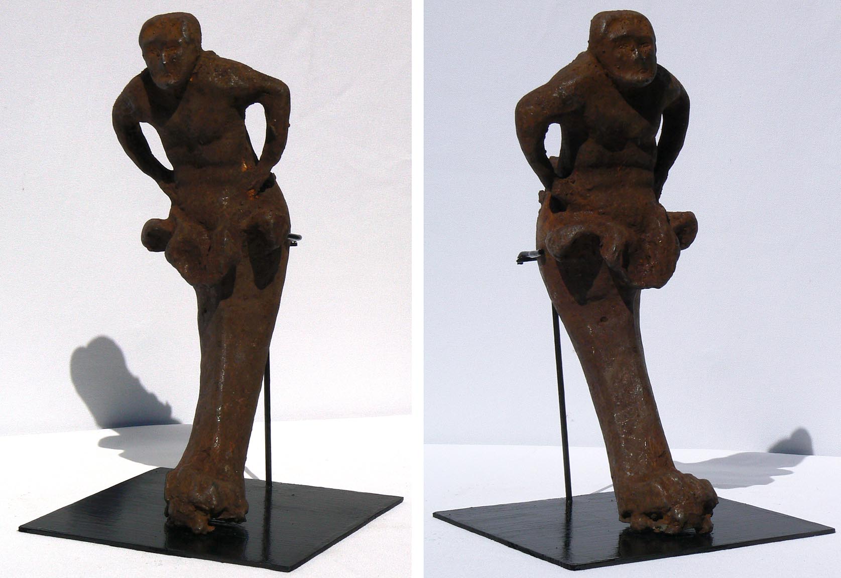 Three 19th c. Cast Iron Figures