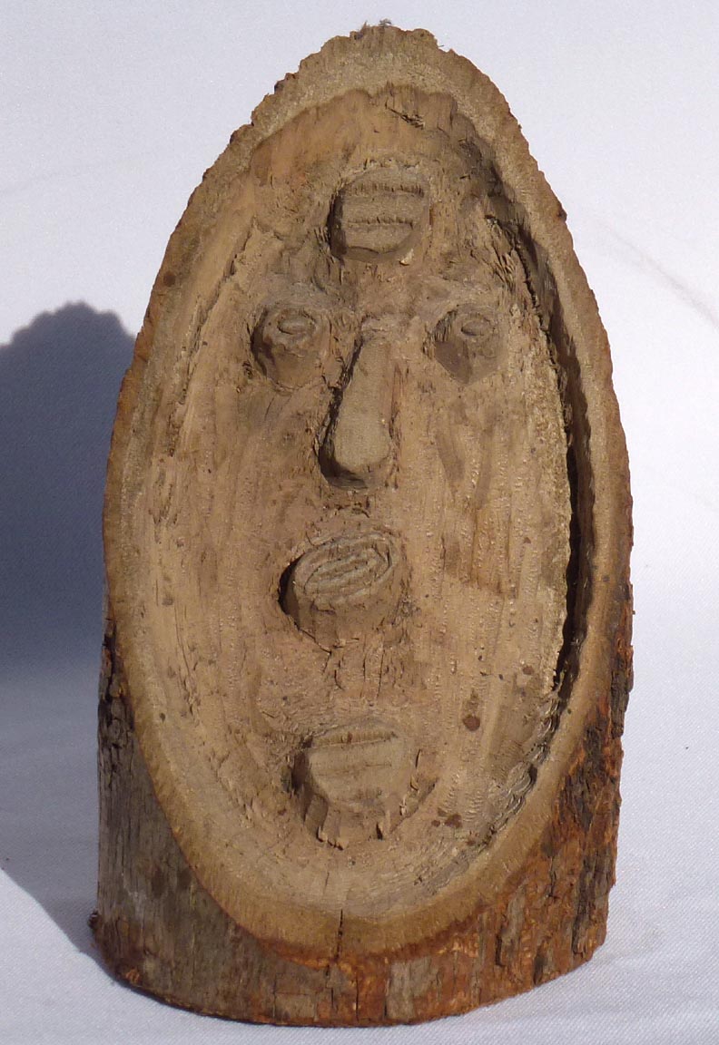 Primitive Carved Face