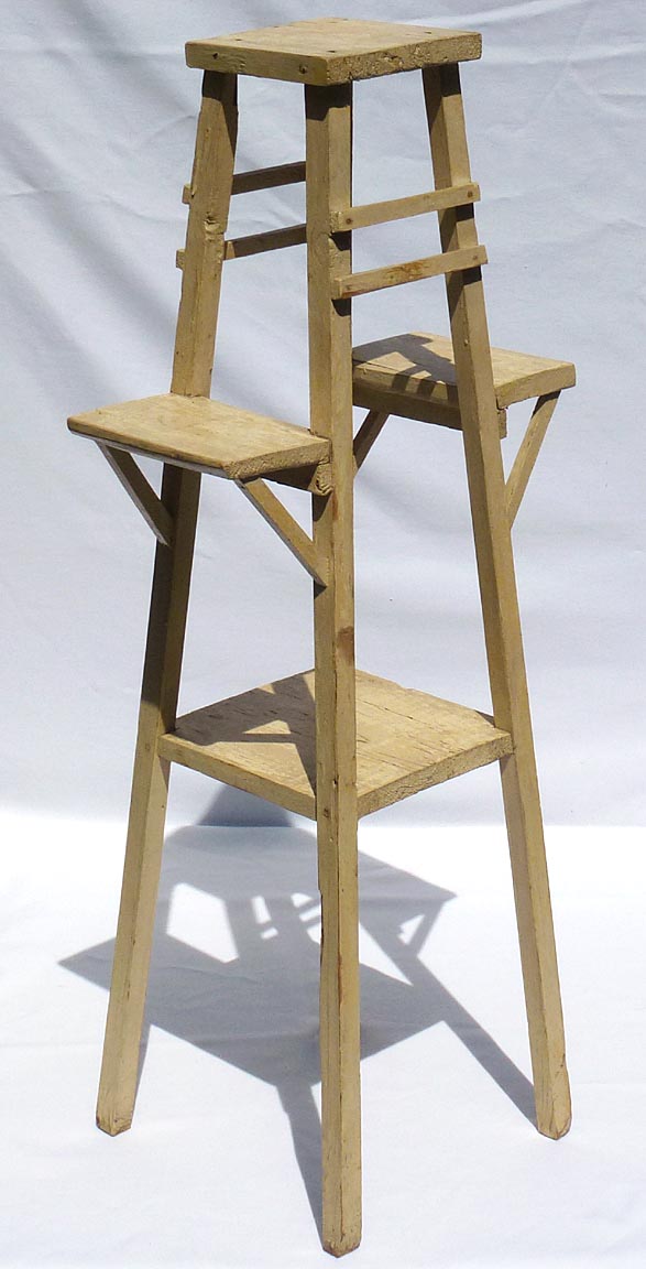 Pair of Painted Wood Plant Stands