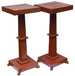 Pair of pedestal stands