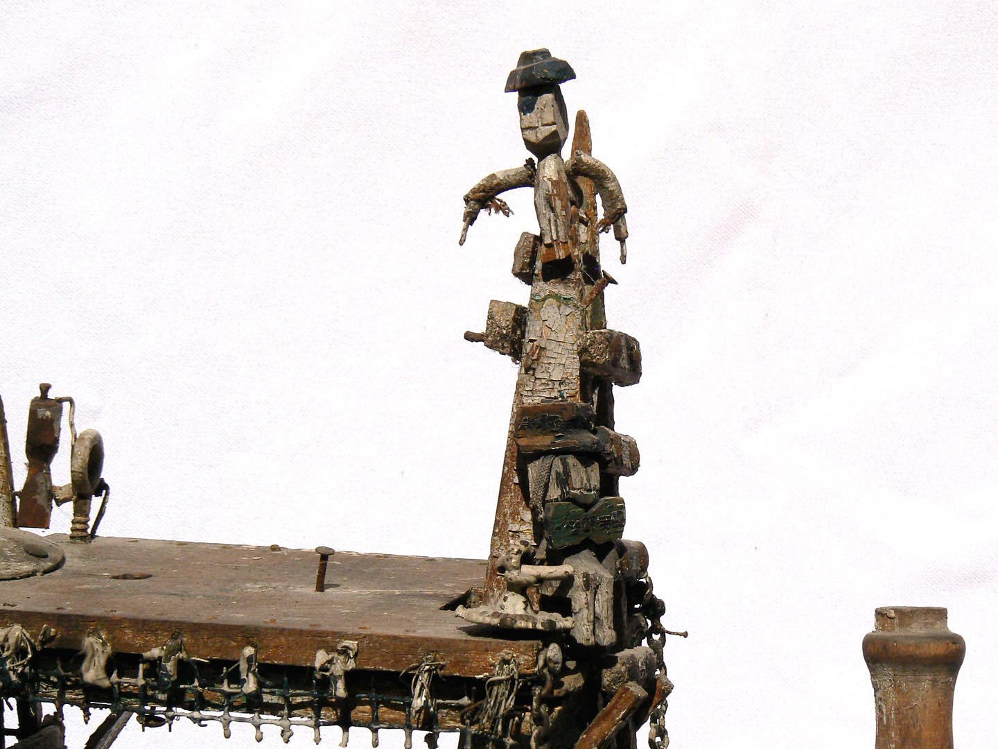 Intricate, Old, Folk Art Ship