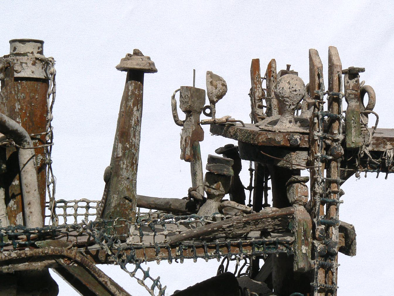 Intricate, Old, Folk Art Ship