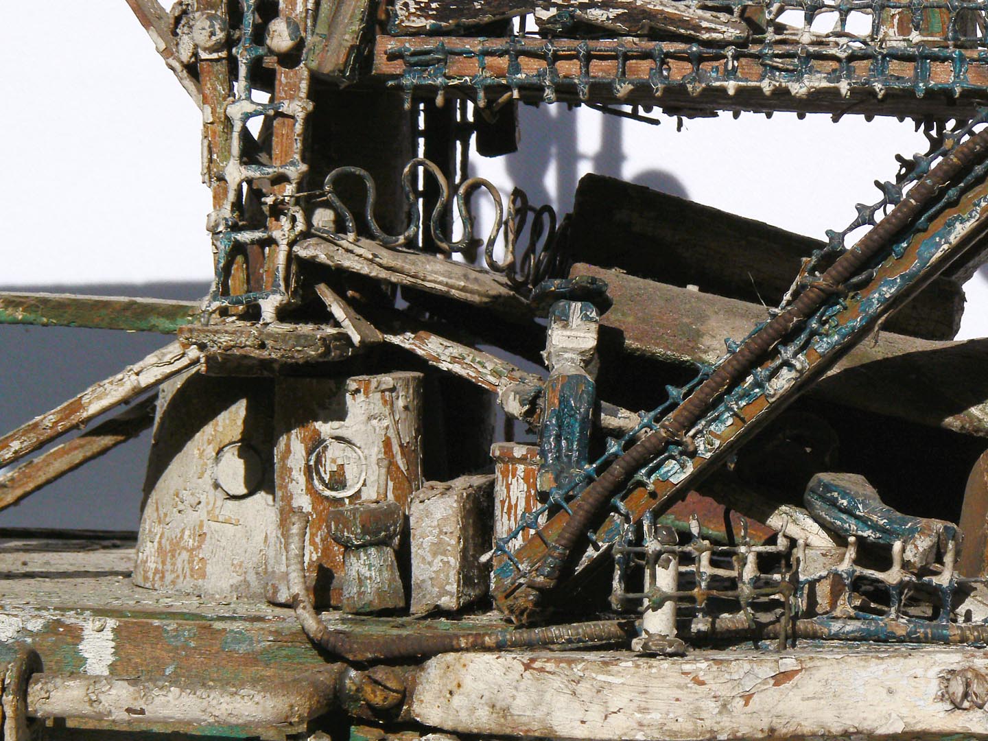 Intricate, Old, Folk Art Ship