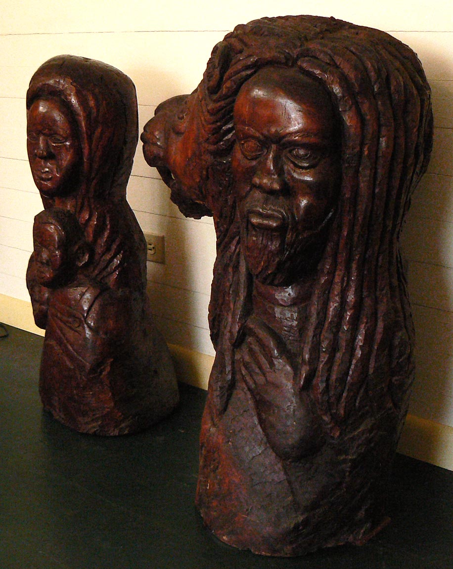 Two African-American carvings by the same maker