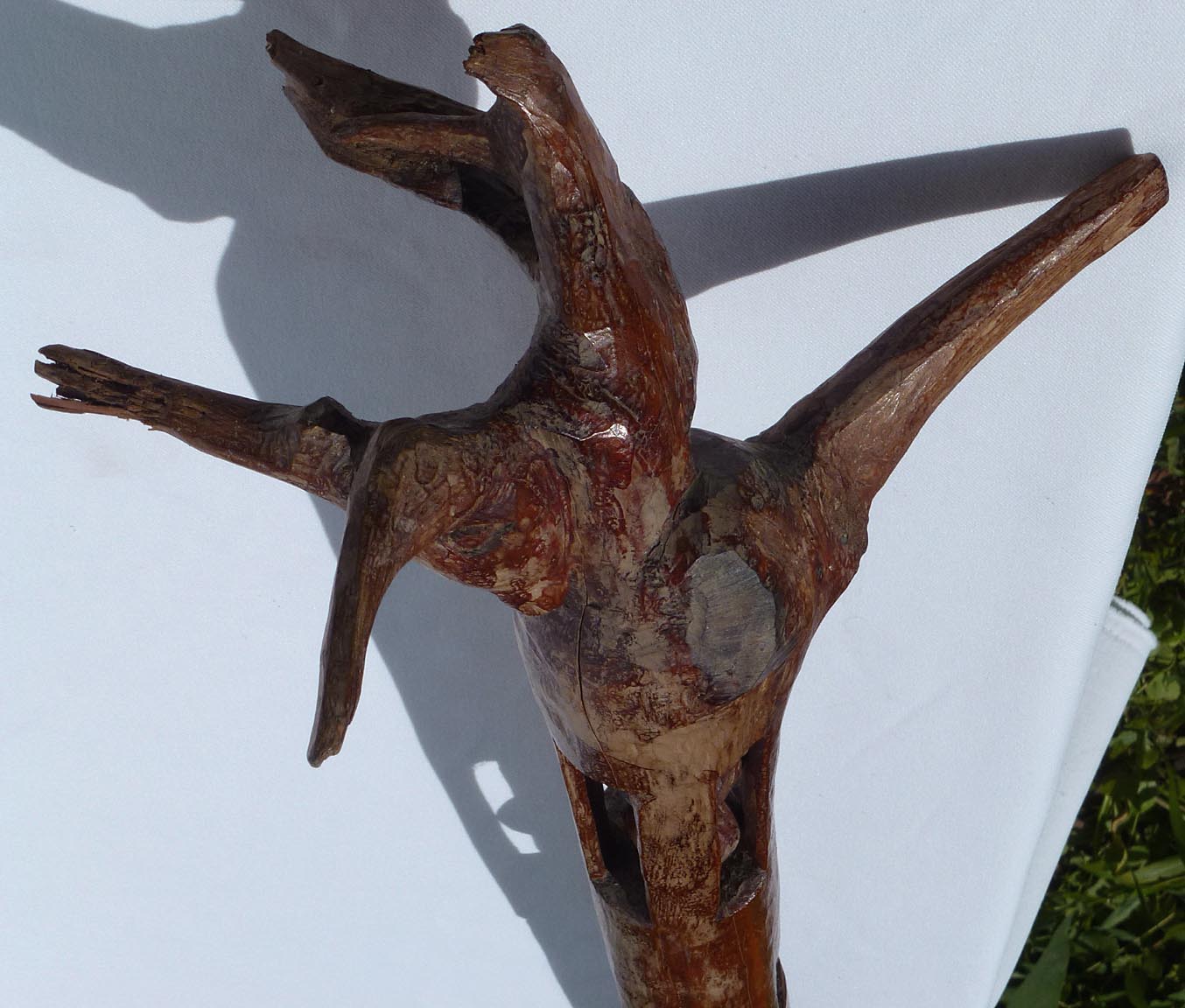 Whimsy carved staff