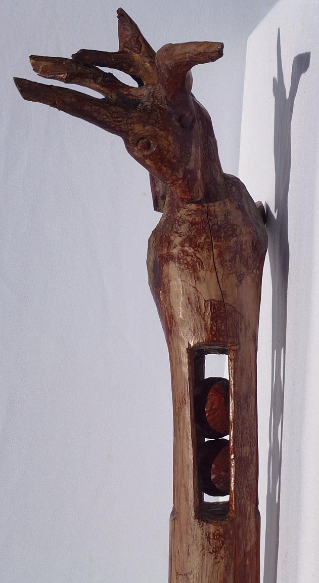 Whimsy carved staff
