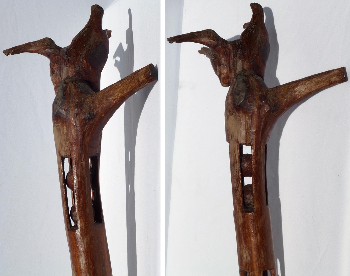 Whimsy carved staff