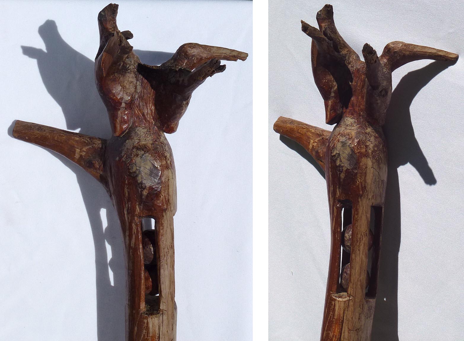 Whimsy carved staff