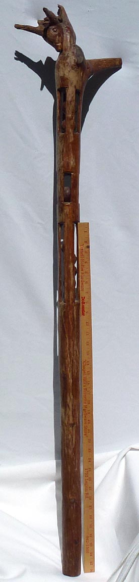 Whimsy carved staff