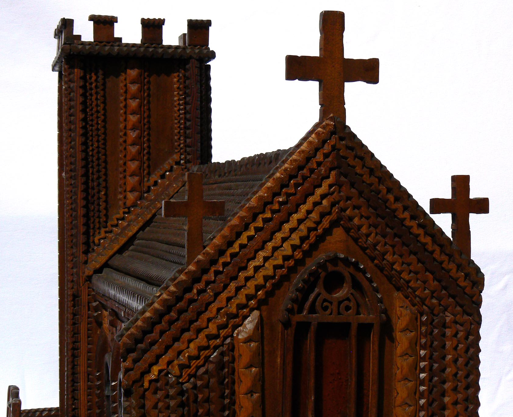 Tramp art church