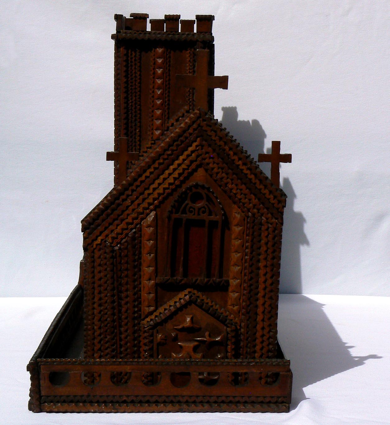 Tramp art church