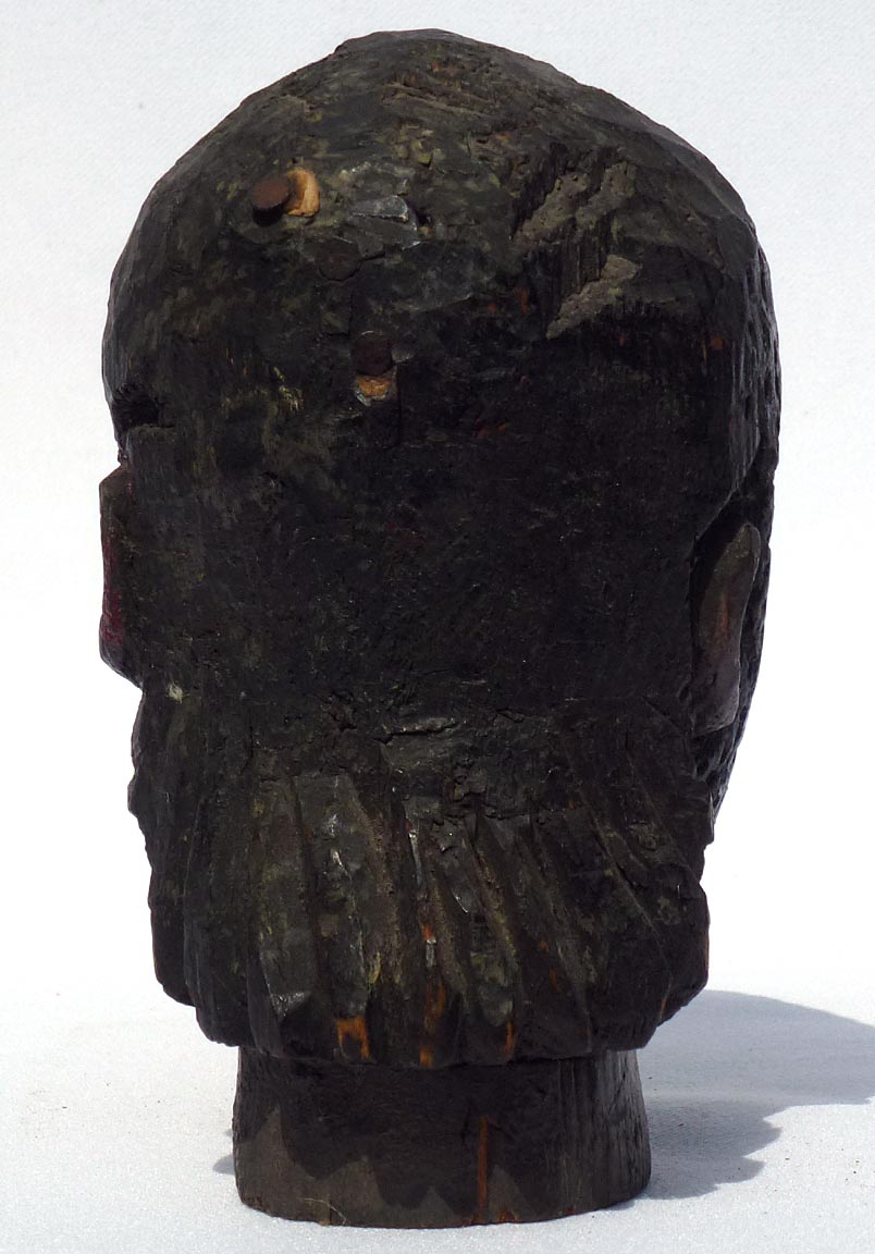 Carved head