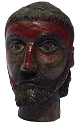 Carved head