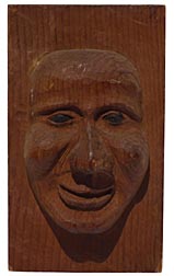 Carved face