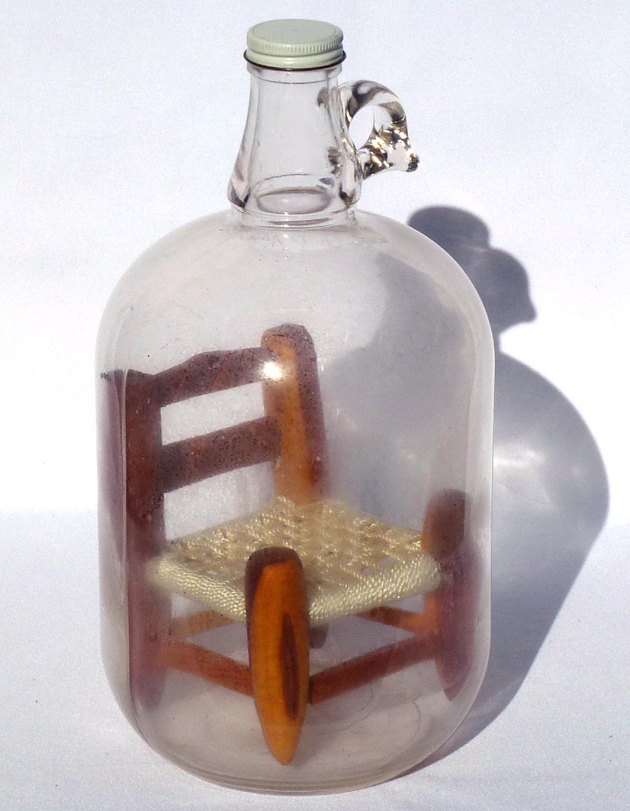 Chair in a bottle whimsey