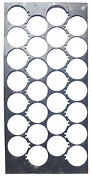 Decorative industrial metal panel