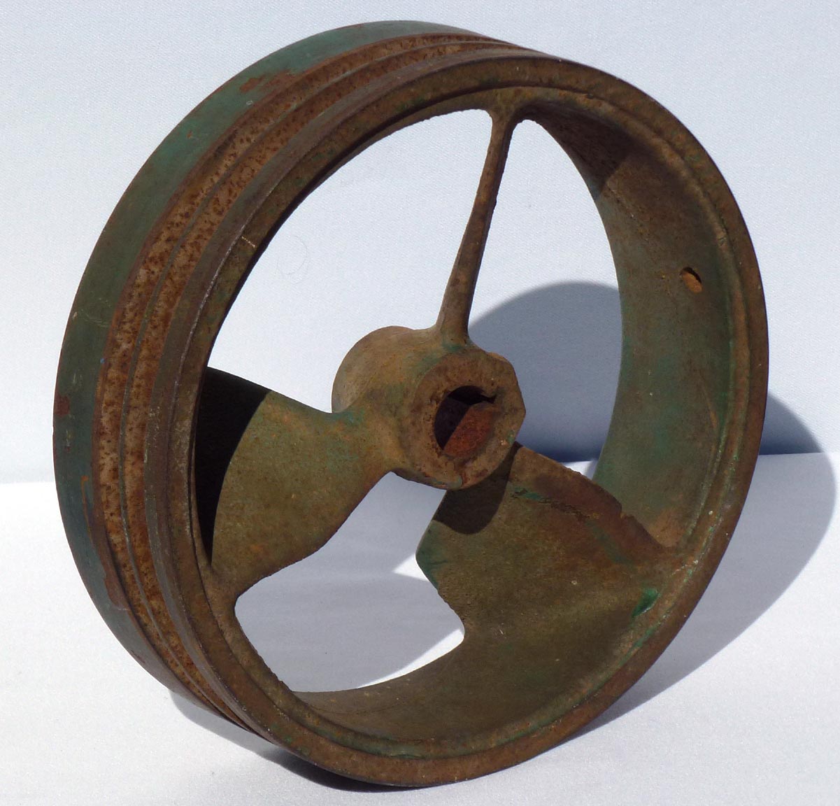 Decorative industrial pulley