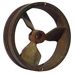 Decorative industrial pulley