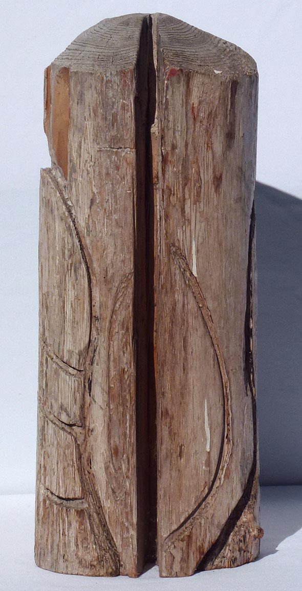 Life size carved owl