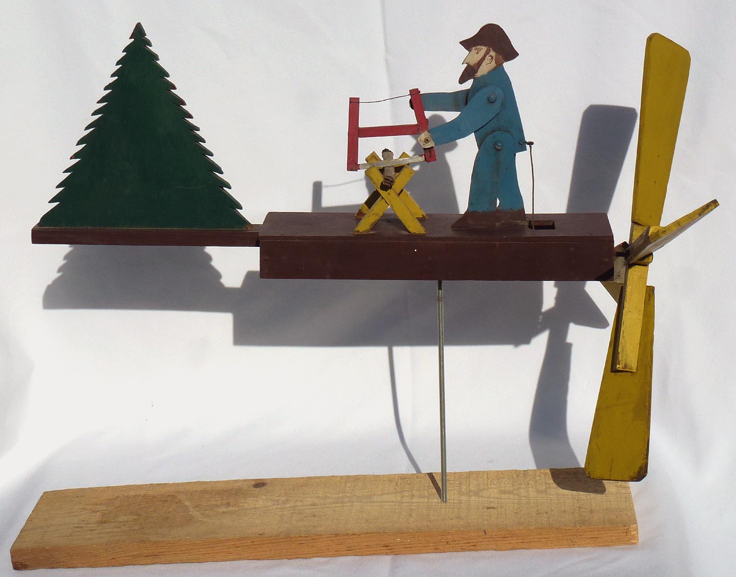 Wood cutter whirligig