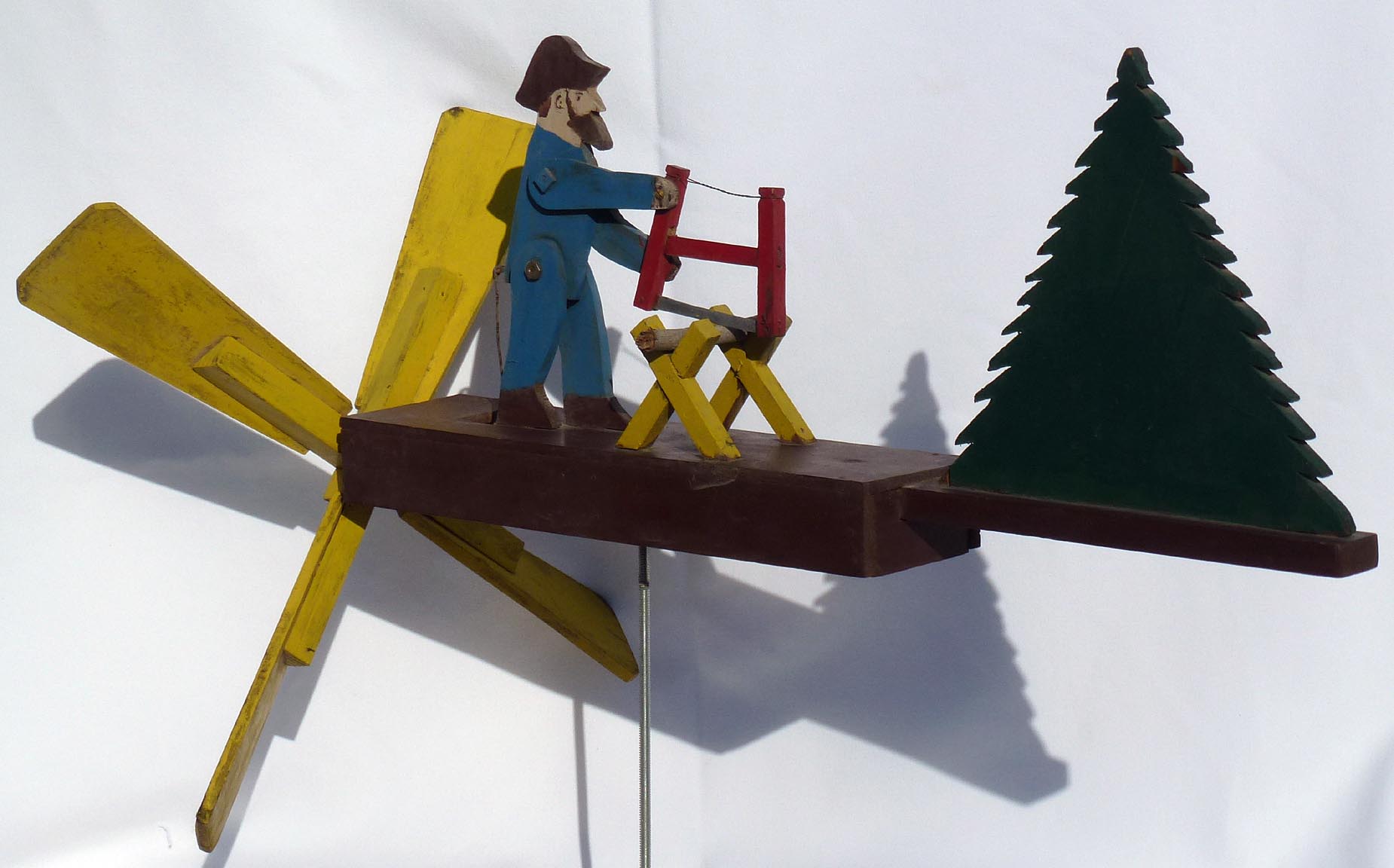 Wood cutter whirligig