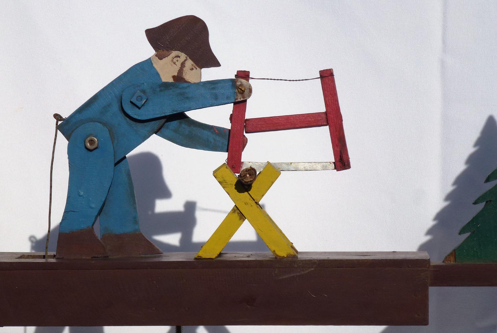 Wood cutter whirligig