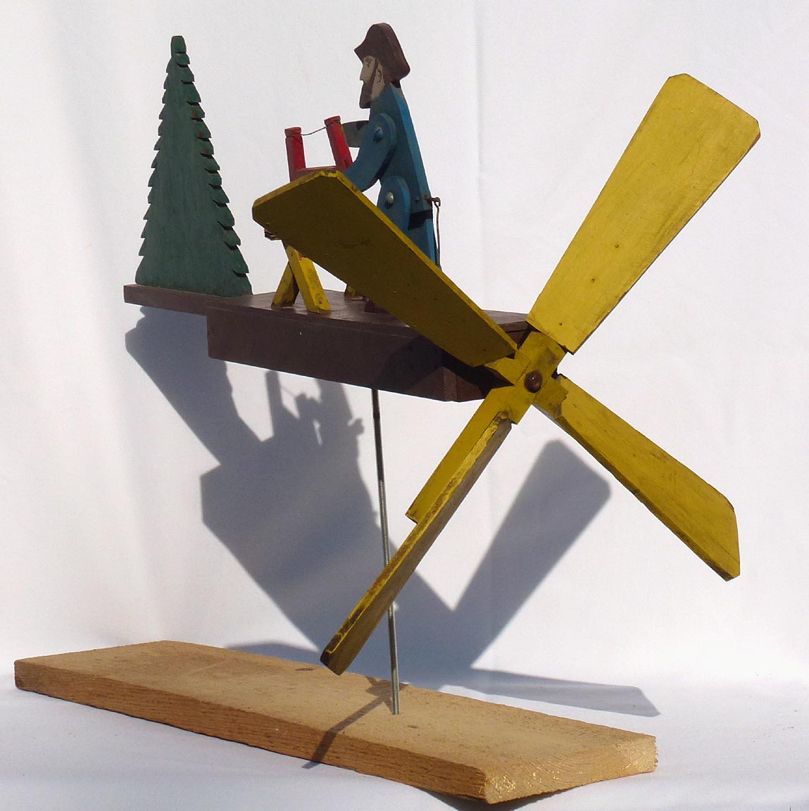 Wood cutter whirligig