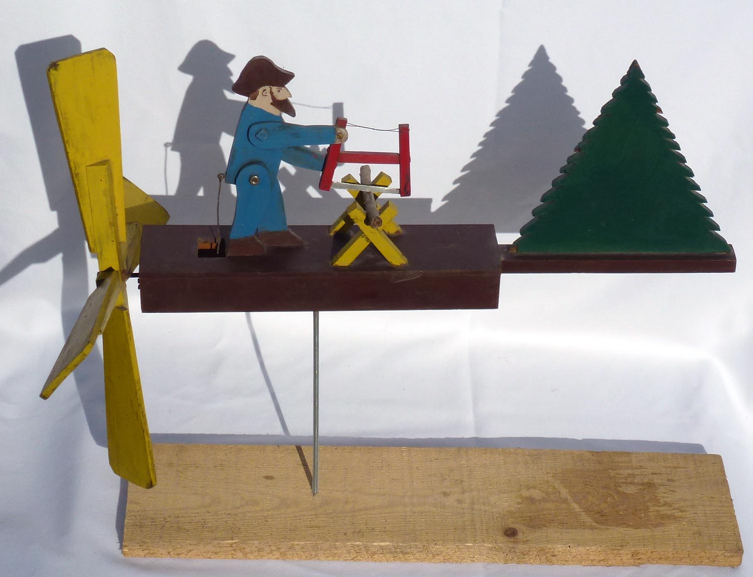 Wood cutter whirligig