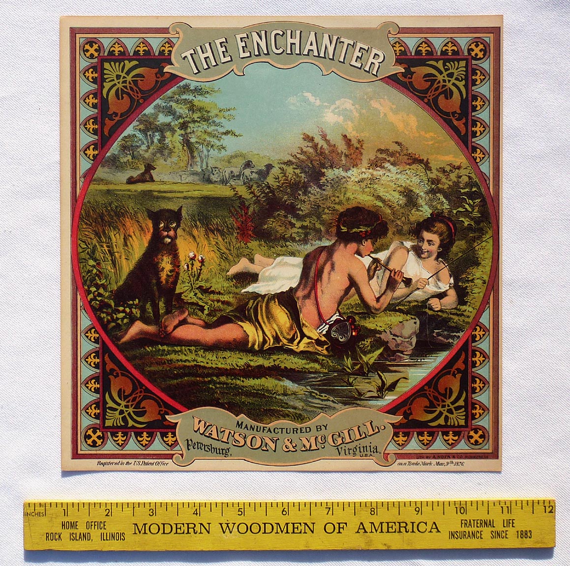 Tobacco crate label