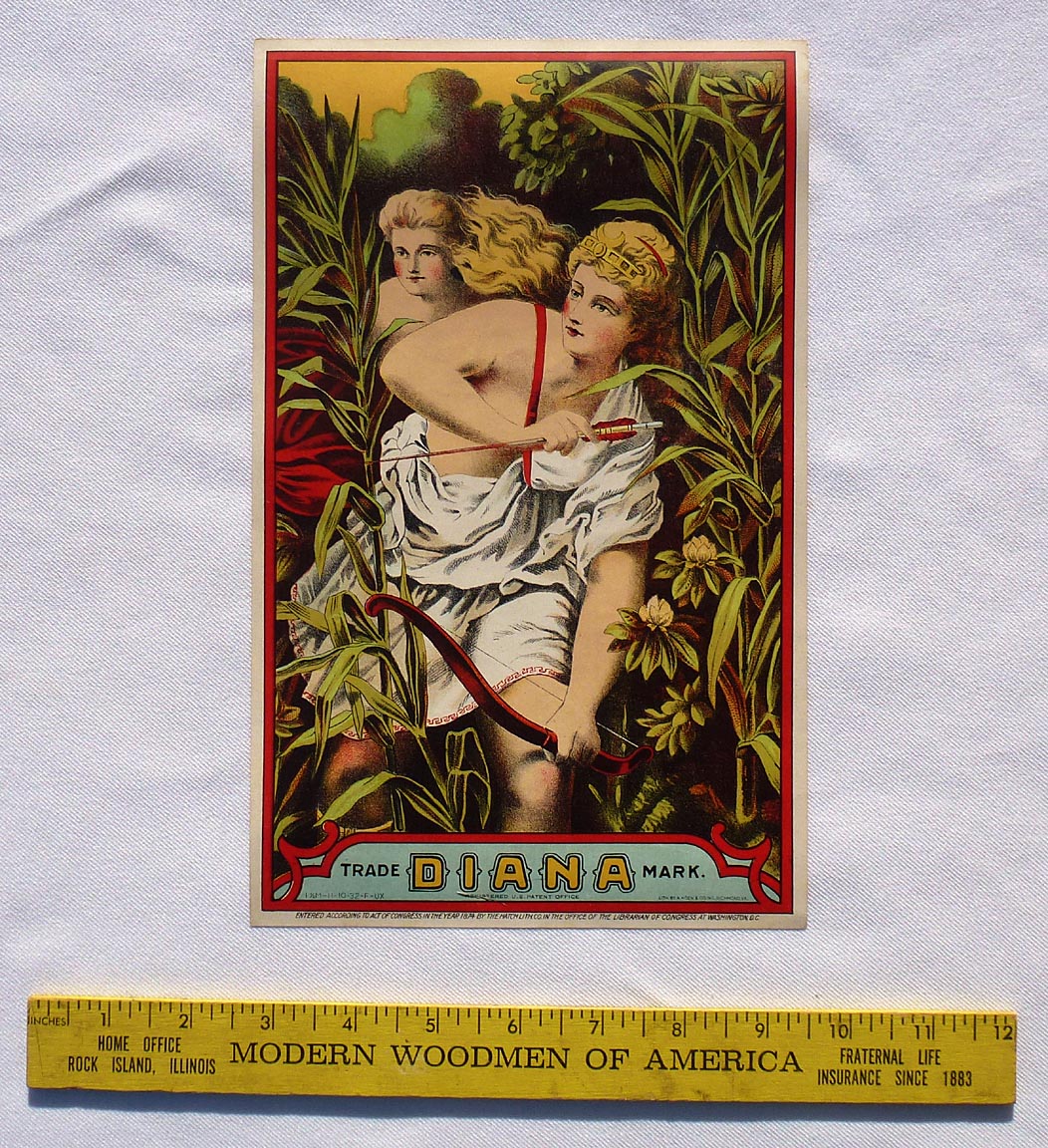 Tobacco crate label