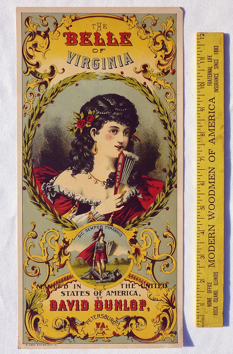 Tobacco crate label