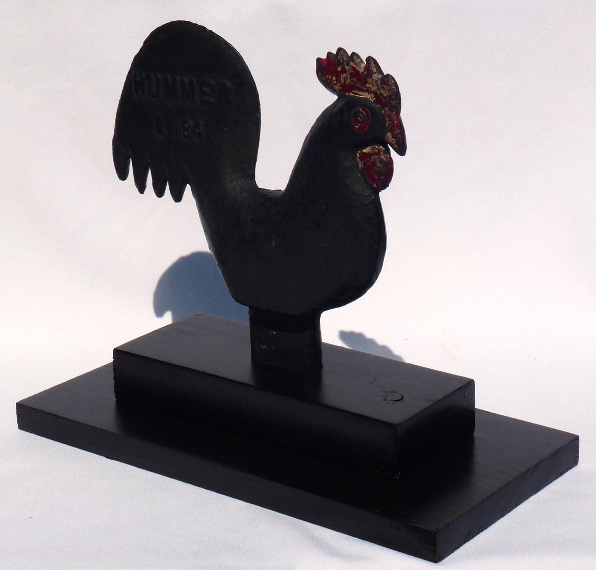 Cast iron Hummer rooster windmill weight