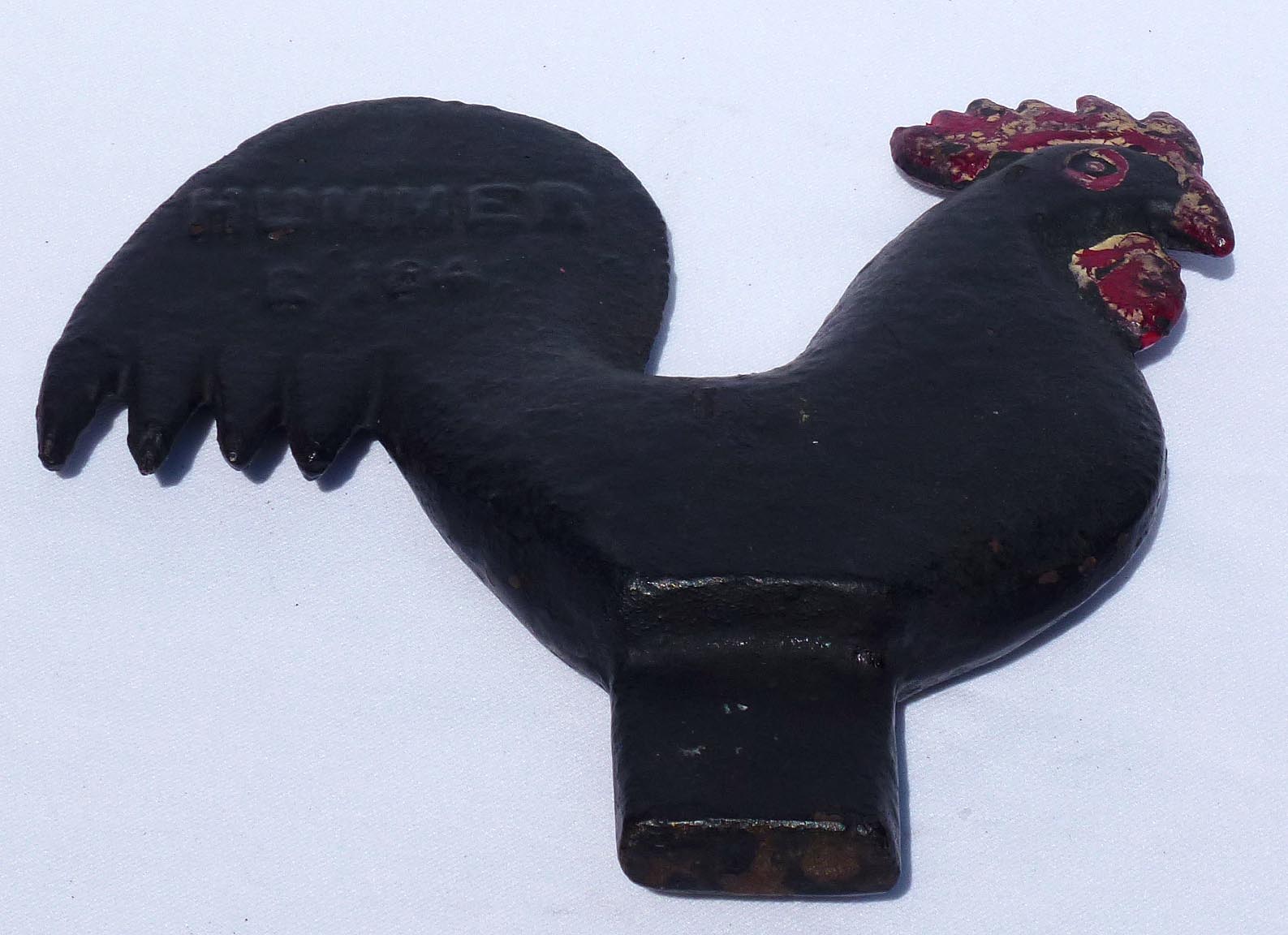 Cast iron Hummer rooster windmill weight