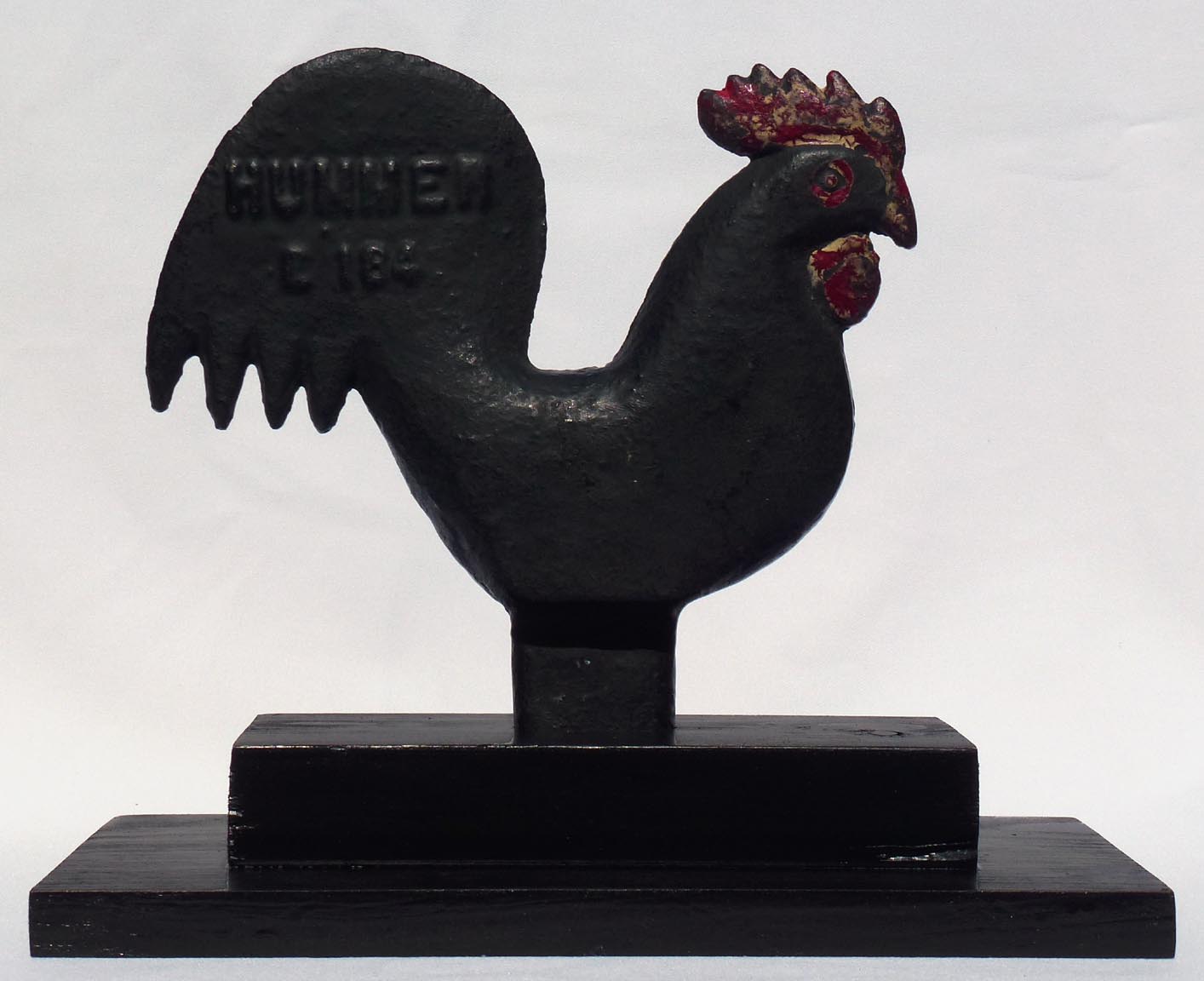 Cast iron Hummer rooster windmill weight