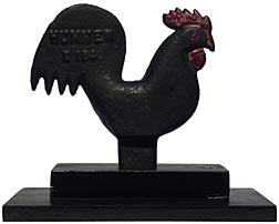Cast iron Hummer rooster windmill weight